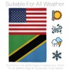 Americana Home & Garden Tanzania US Friendship House Flag Regional