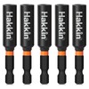 Hakkin Magnetic Bit Holder 5Pcs 60mm Impact Bit Holder S2