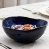 Ceramic Decorative Bowl, Blue Irregular Shape Bowl, Centerpiece Bowls for