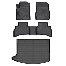AIPOIL® Floor Mats & Cargo Liner Set for Buick Encore GX AWD 2020-2024 2025 All Weather Protection TPE Anti-Slip Automotive Full Set Custom Car Mats Accessories - Black