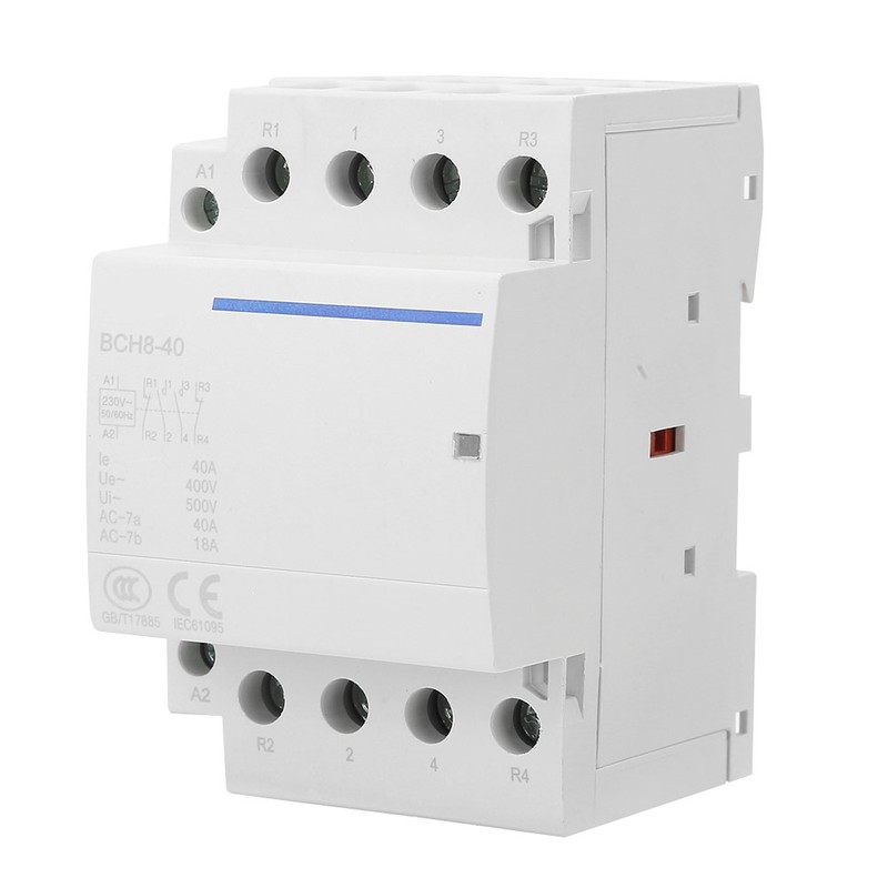 4P 40A 24V/ 50/60Hz Household AC Contactor 2NO2NC (230VAC)