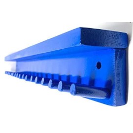 MWCSPORTS BASEBALL BAT RACK 17 MINI BATS 6 BALLS WALL HOLDER  DISPLAY Trophy Awards Metals - Blue