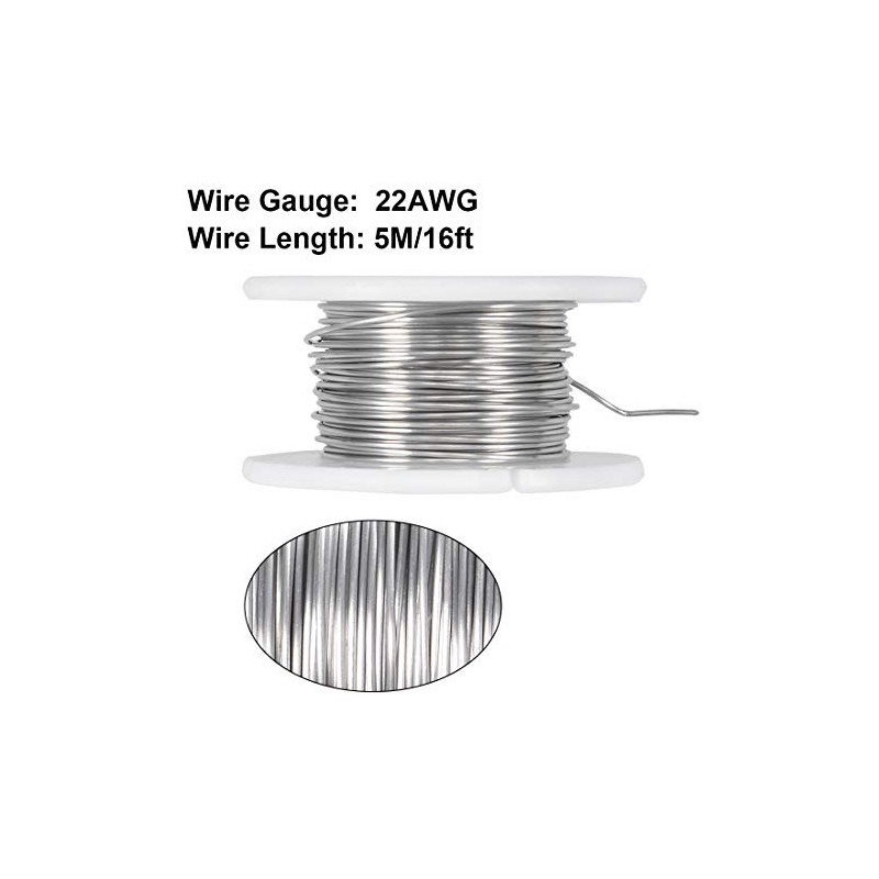 sourcing map 0.6 mm 22AWG Heating Resistance Cable Nichrome Wires