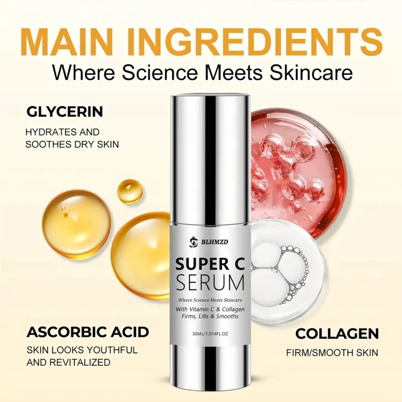 Sérum De Vitamina C 30ml - Antiedad - Colágeno