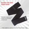 Outex Elbow Wraps for Weightlifting (1 Pair) - 40" Elbow