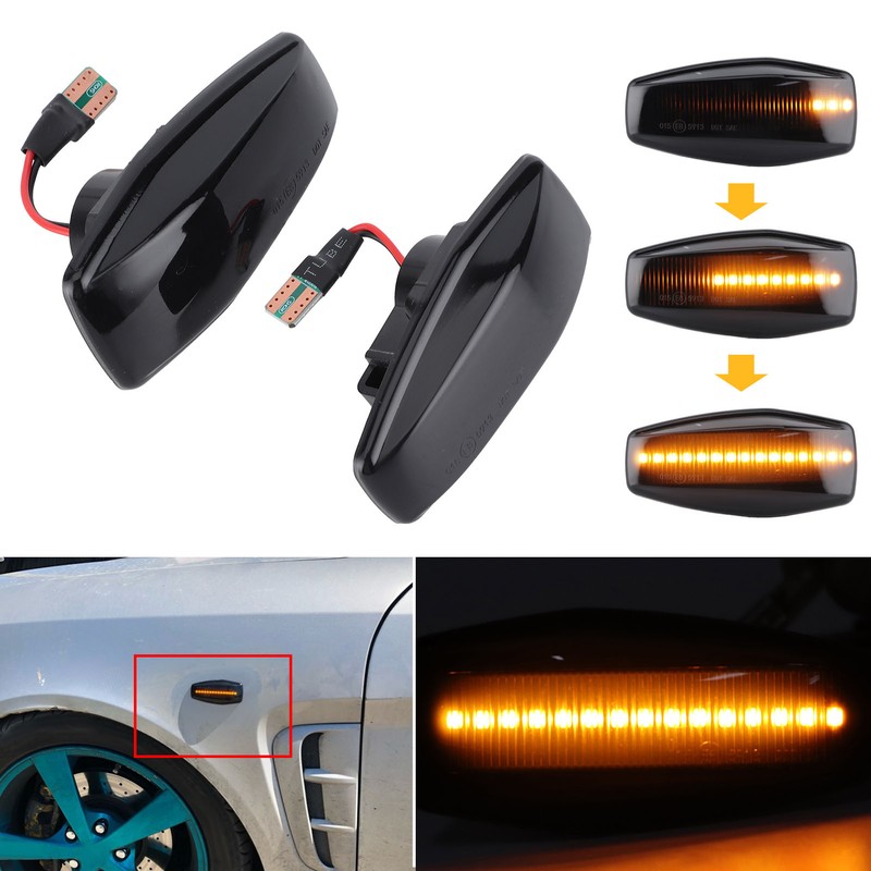 Turn Signal Light Side Marker Lamp Smoke Lens Dynamic Fit