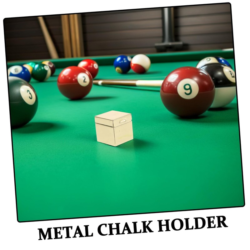 BESPORTBLE Chalk Cube Holder: Metal Anti Slip Chalk Holder for
