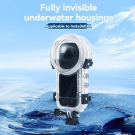 Generic Invisible Dive Case Shell for Insta360 X4,Underwater Dive Case Protective Housing Shell Waterproof Up to 50m (164ft) for X4