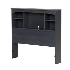 South Shore Aviron Bookcase Headboard, Twin, Blueberry