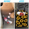 Car Trash Bag Sunflower Car Garbage Bag Hanging Car Trash
