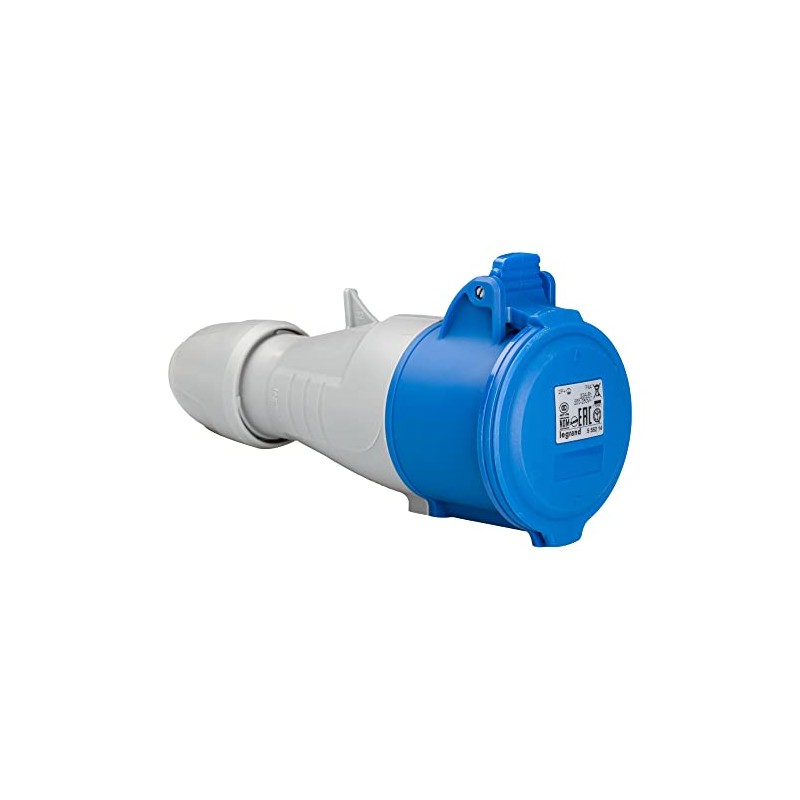 LEGRAND, CEE Coupling, 32A Blue 3-Pin (2P + PE), 6h