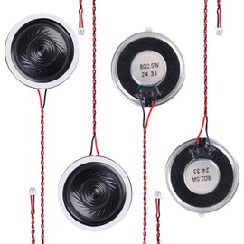 N-bohang 36 mm Diameter Metal Shell Round Internal Magnetic Speaker 2.5W 8 Ohm, Loud Micro Speaker Replacement,IPX7 Waterproof (Pack of 4)