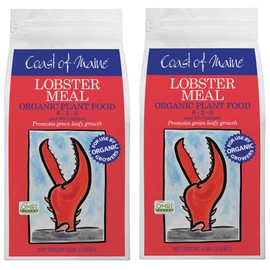 Coast of Maine Lobster Meal, 4lb (Pack of 2) Organic Plant Food and Calcium, OMRI Listed - for Green Leafy Growth