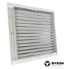 Byson Aluminum Return Air Grille Fixed Louvre White Powder Coating