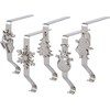 KAHEIGN 5Pcs Christmas Stocking Holders, 5 Styles Snowflake Reindeer Snowman