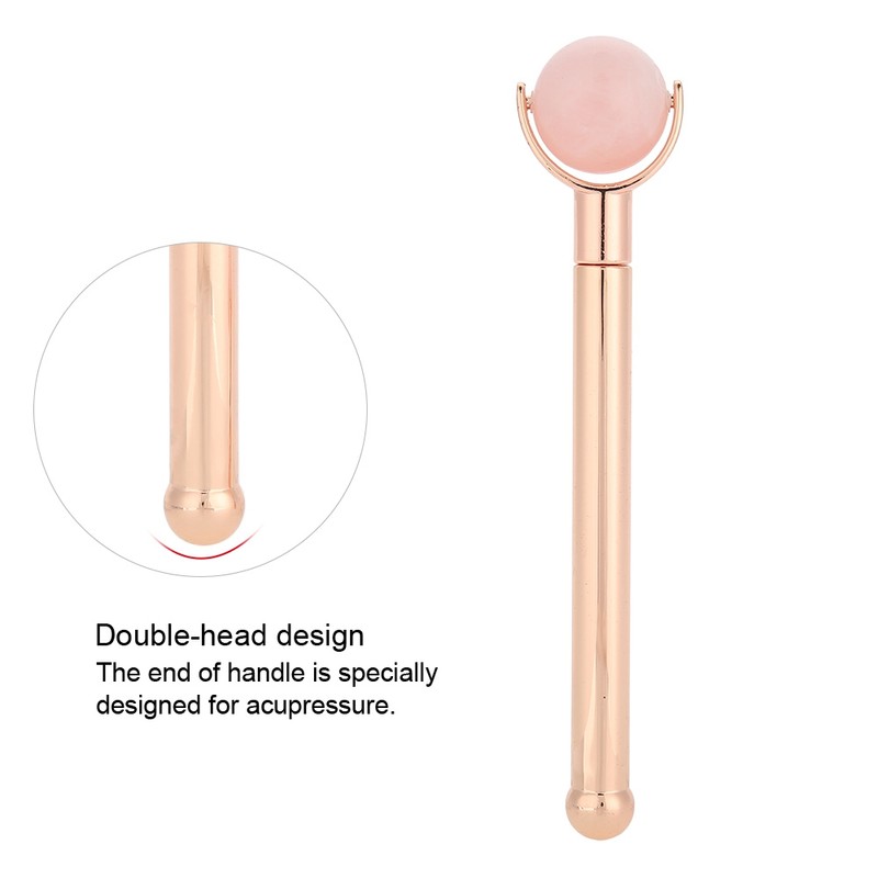 Natural Rose Quartz Face Skin Jade Massage Roller Anti Wrinkle