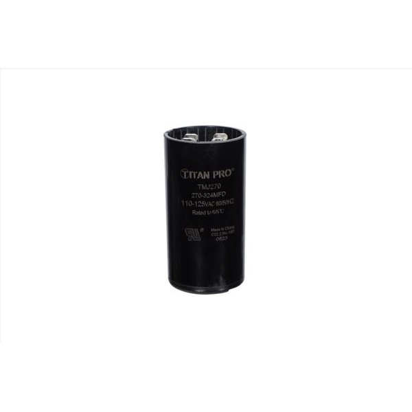 Titan TMJ270 Round Start Capacitor 270-324 MFD 125 V