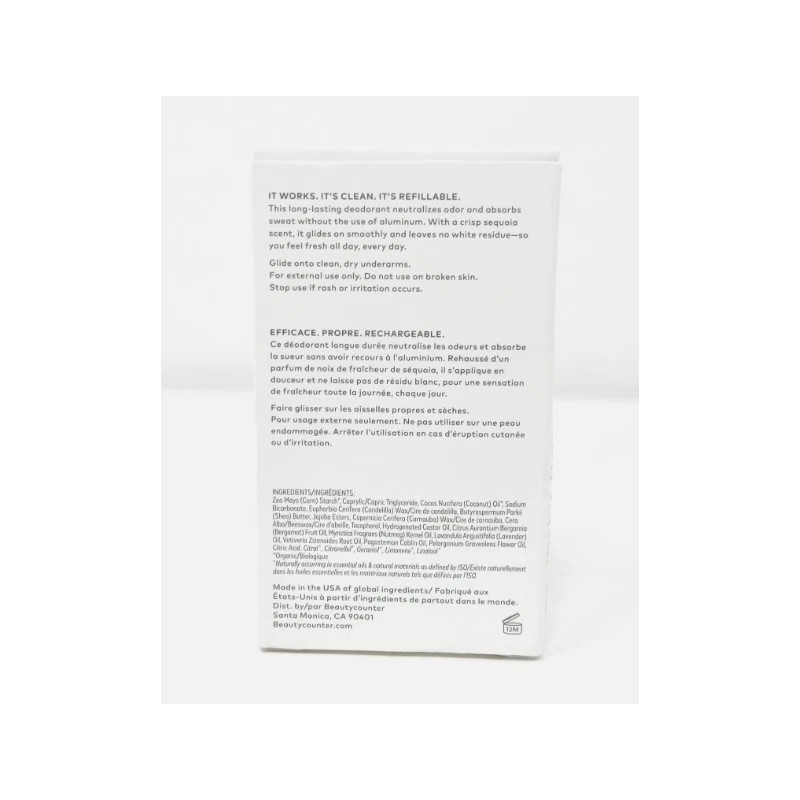 Beautycounter The Clean Deo/Deodorant in Crisp Sequoia 2.11oz - New!