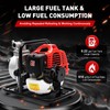 1-Inch Gas-Powered Water Transfer Pump,43CC 2-Stroke Semi-Trash Water Pump,Heavy Duty