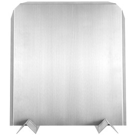 Permade Firebacks for Fireplace- Stainless Steel Fireback with Feet, 16" x 18" Fireplace Heat Reflector, Fireplace Back Plates, Adjustable Installation Heat-Resistant Material for Wall Protection