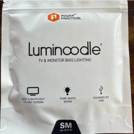 Power Practical NEW Luminoodle M 24"-27” TV & Monitor Bias Lighting USB 6500K LEDs