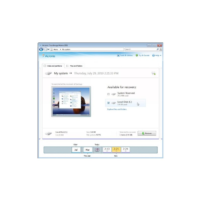 True Image Home 2011 PC Backup and Recovery [Old Version]