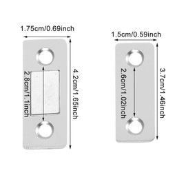 Magnetic Door Catch，2 Packs Magnetic Strips for cabinets and Magnets for Closing Furniture, Wardrobe, and Drawer Doors
