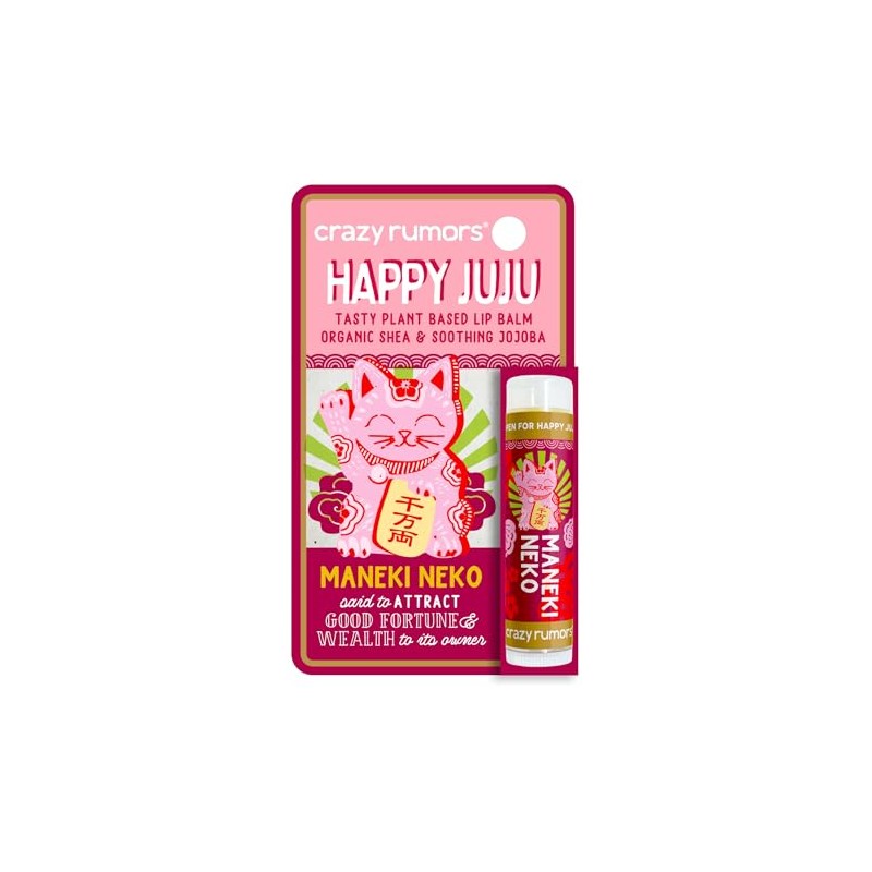 Crazy Rumors Happy Juju All Natural, Plant-Based Lip Balm with