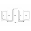 PRINTELLIGENT Multiple Frames Printed 5 Piece Lord Buddha Blessing (10