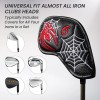 Golf Iron Head Covers Numbers Synthetic Leather Headcover Deluxe Value