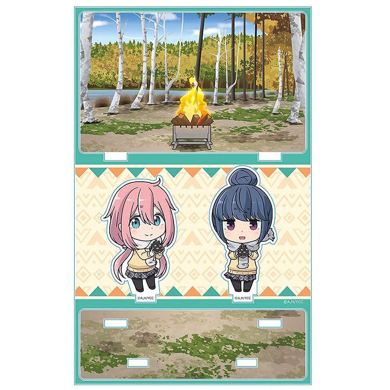 Yurucamp Acrylic Diorama B (Nadeshiko & Rin)