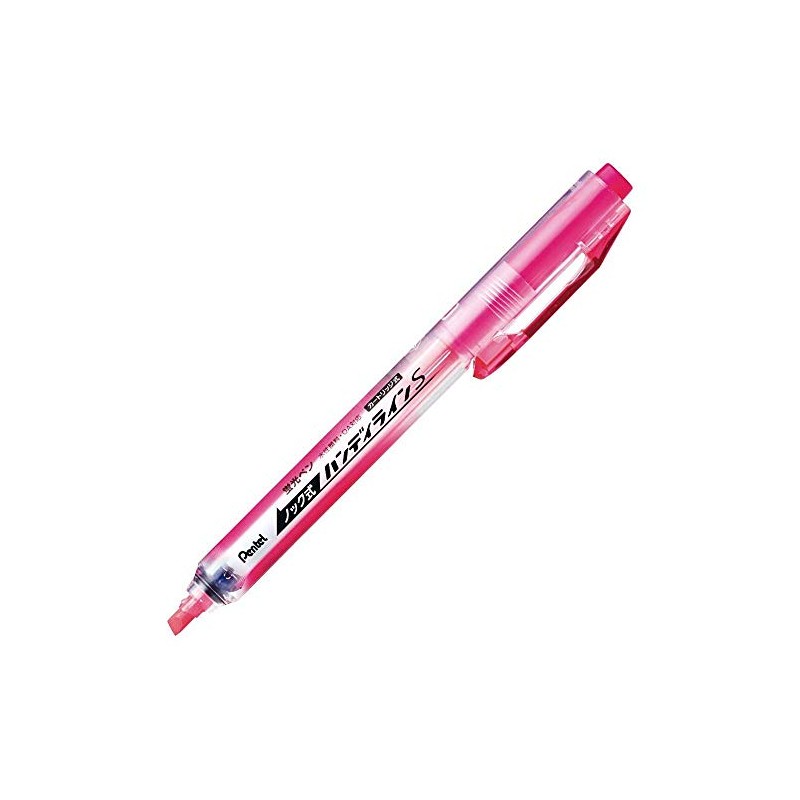 Pentel XSXNS15-P Retractable Handy Line S Highlighter, Pink, Set of