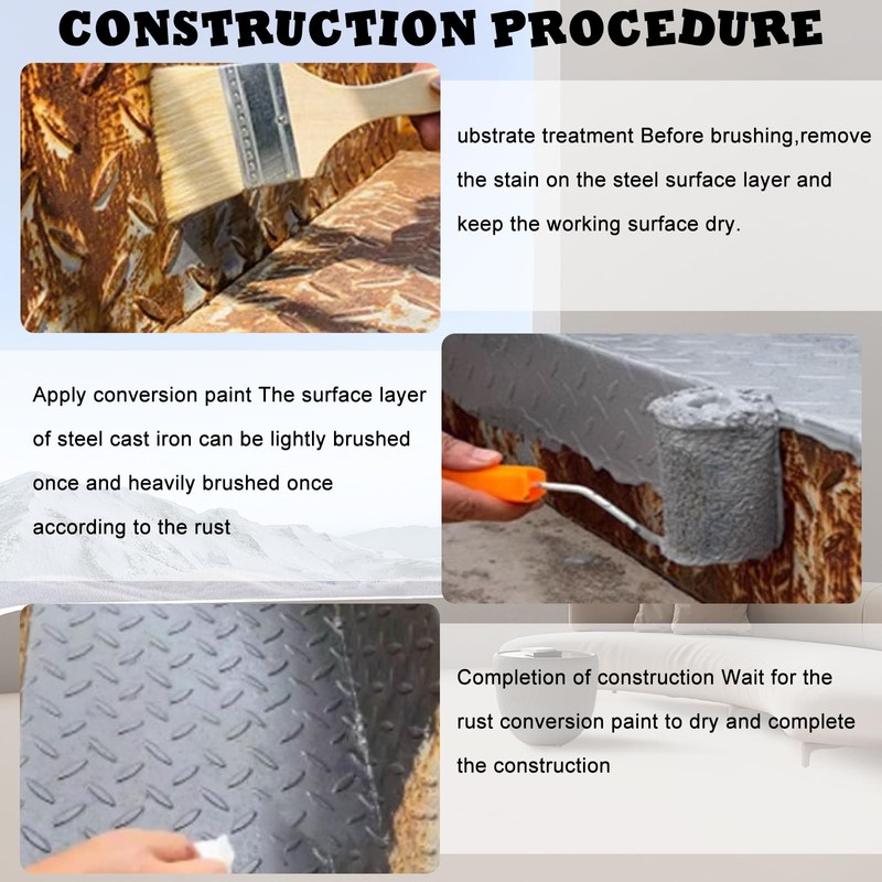 Weatherproof Rust Converter Paint For Metal,Rust Remover for Metals and