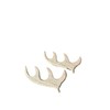Cuckoo Clock Deer Antlers Solid Wood (3-1/2”)- Replacement Parts -