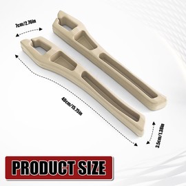 HQRNYP 2PCS No Drop Seat Guard, Car Seat Gap Filler, Multi-Function Car Side Gap Filler for Prevent Items Falling, Universal Auto Blocker Between Seats Auto Organizer Accessories for Most Cars (Beige)