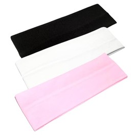 WESTEND CHOICE 7cm Wide Headbands 3 Pack Plain Stretchy Hairband Unisex Kylie Headband Bandeau Gym Exercise Headbands for Women & Men Soft Yoga Head Band (Mixed set C)