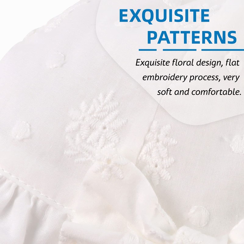 JANGANNSA Cotton Bow Baby Girls Hat Flower Infant Toddler Summer