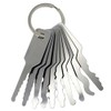 10pcs Jiggler Keys Lock Pick Stainless Steel Pin Tumbler Wafer