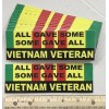Military Branch support all. 4"X 4" vinyl. NEW. $2.68