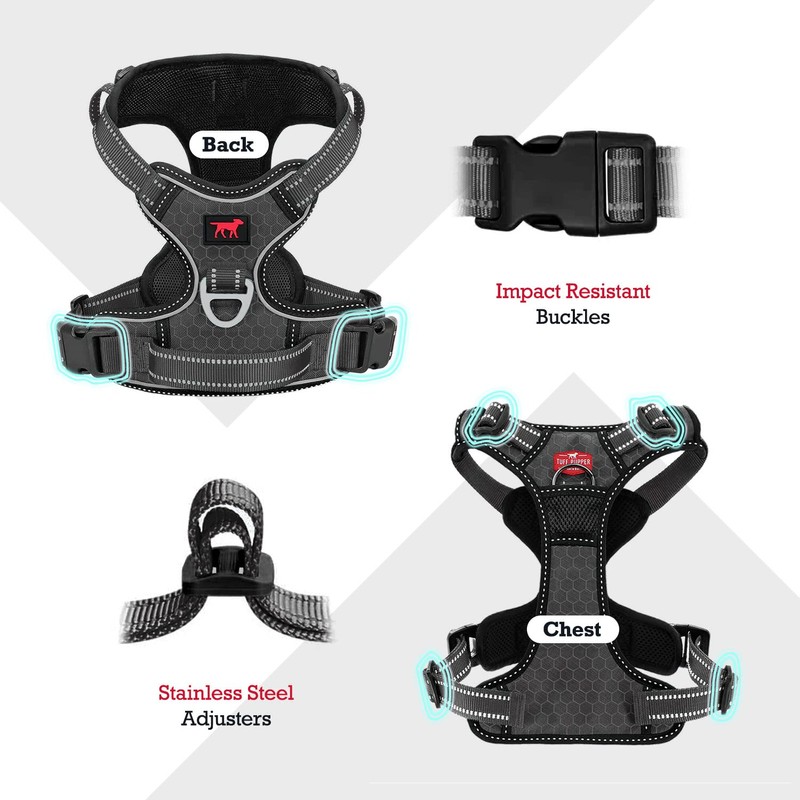 Tuff Pupper No Pull Easy Walk Dog Harness | Heavy