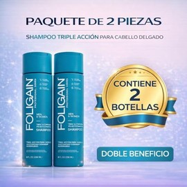 FOLIGAIN pack 2 Shampoo Advance con biotina 236ml CU