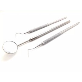 Medentra Dental Examination Kit Hygiene Examination Cleaning Mirror Probe Explorer Scaler