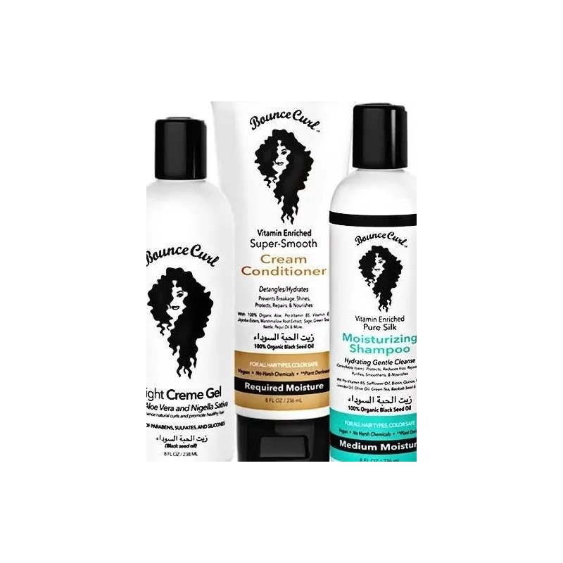 Curl Trio Rizos,light Gel+shampoo +acondicionador Bounce Y Envio