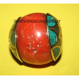 Handmade Nepal beads 1 Nepalese Beads Tibet Beads handmade beads Turquoise beads  B127