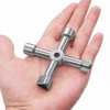3Pcs Universal Utility Cross Key Included Square Key Triangle Key