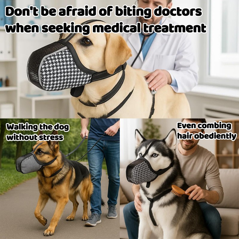 Dog Muzzles for Small Dog, Soft Air Mesh Anti-Biting Licking