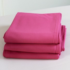 Interweave Healthcare Flame Retardant Hospital Blanket, Lightweight 100% Polyester Throw (Red)