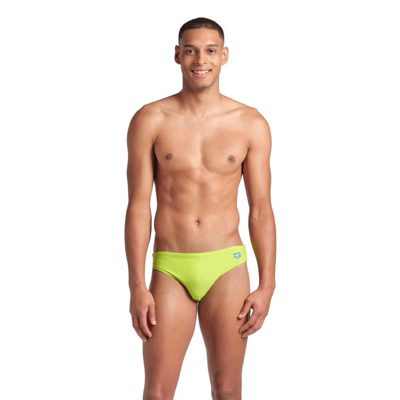 Arena Men's SANTAMARIAS R Brief, Artic Lime-Blue China, 48