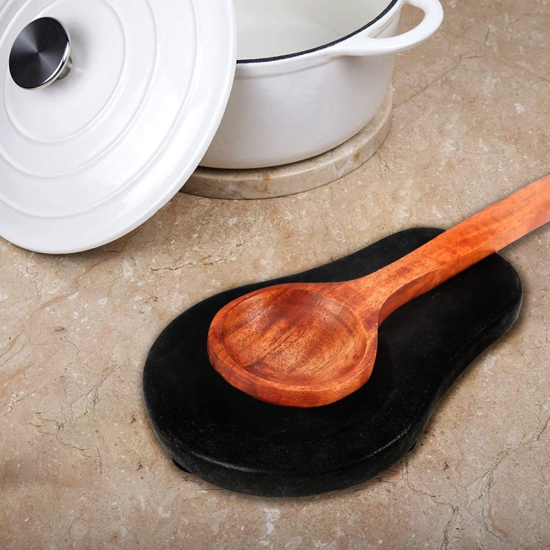 Marbco Marble Spoon Rest, Ladle Holder, Marble Spoon Rest Holder