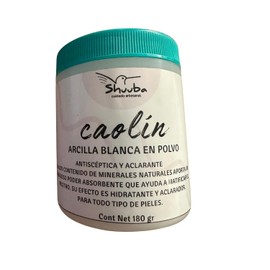Arcilla facial descongestionante - Revela la Belleza Natural de tu piel 180 gr (Blanca (caolín))